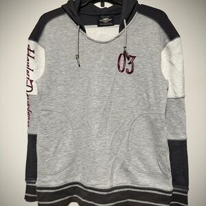 Harley-Davidson Gray and Black Hoodie🔥